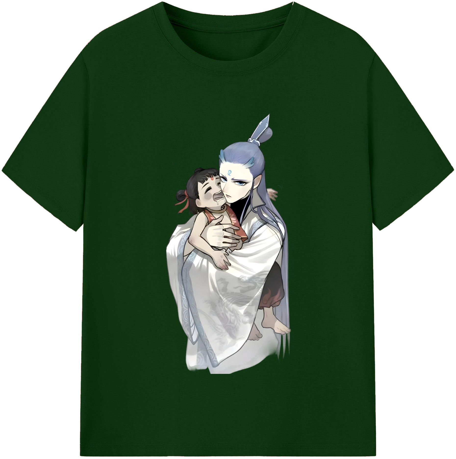 （画像用） Ne Zha 2 ナタ 魔童の大暴れ 綿100％半袖Tシャツ（フロントプリント）